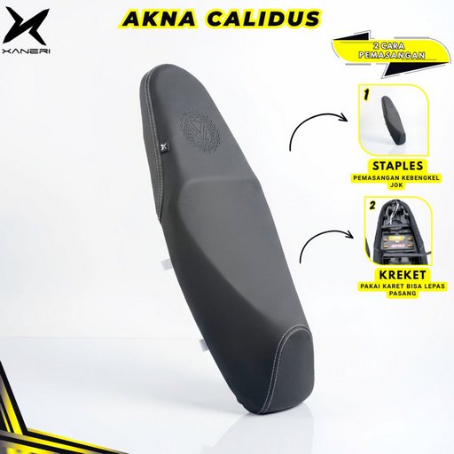 Akna AXL Cover Jok Motor Kulit Akna Calidus Amplas Carbon 3D - Vario Led Old Mio Beat Nmax Supra Pcx Aerox Scoopy Adv