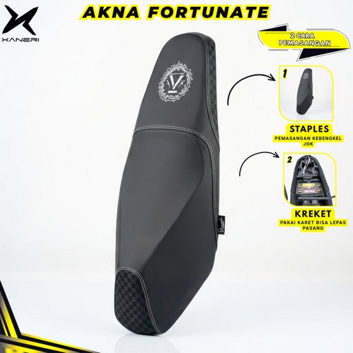 Akna AXL Cover Kulit Jok Motor Fortunate Motif Carbon Vario Nmax Pcx Beat Scoopy