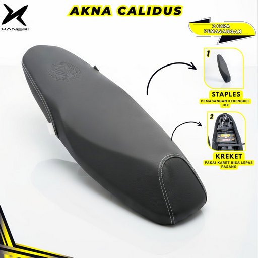 Akna AXL Cover Jok Motor Kulit Akna Calidus Amplas Carbon 3D - Vario Led Old Mio Beat Nmax Supra Pcx Aerox Scoopy Adv