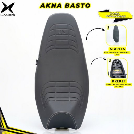 Akna AXL Basto Sarung Jok Motor Hitam Kulit Sintetis