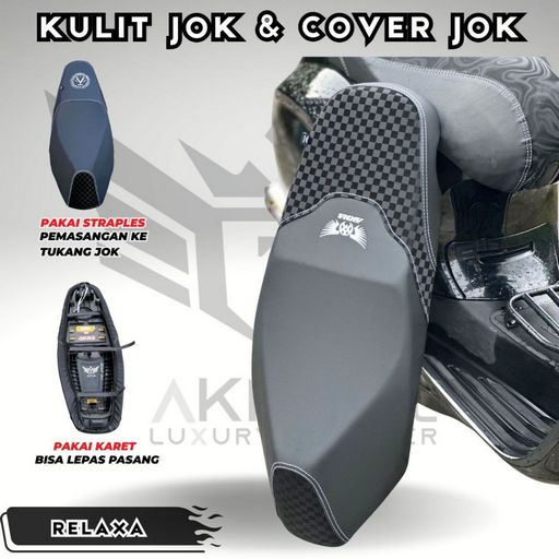 Akna AXL Cover Jok Motor Lux Tinggal pasang Scoopy Vario PCX Beat Nmax Aerox Fazzio Mio Nmax