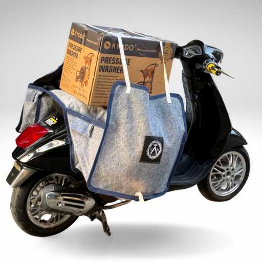 Akna AXL Kulit Jok & Cover Jok Motor Dives Hitam Motif Karbon
